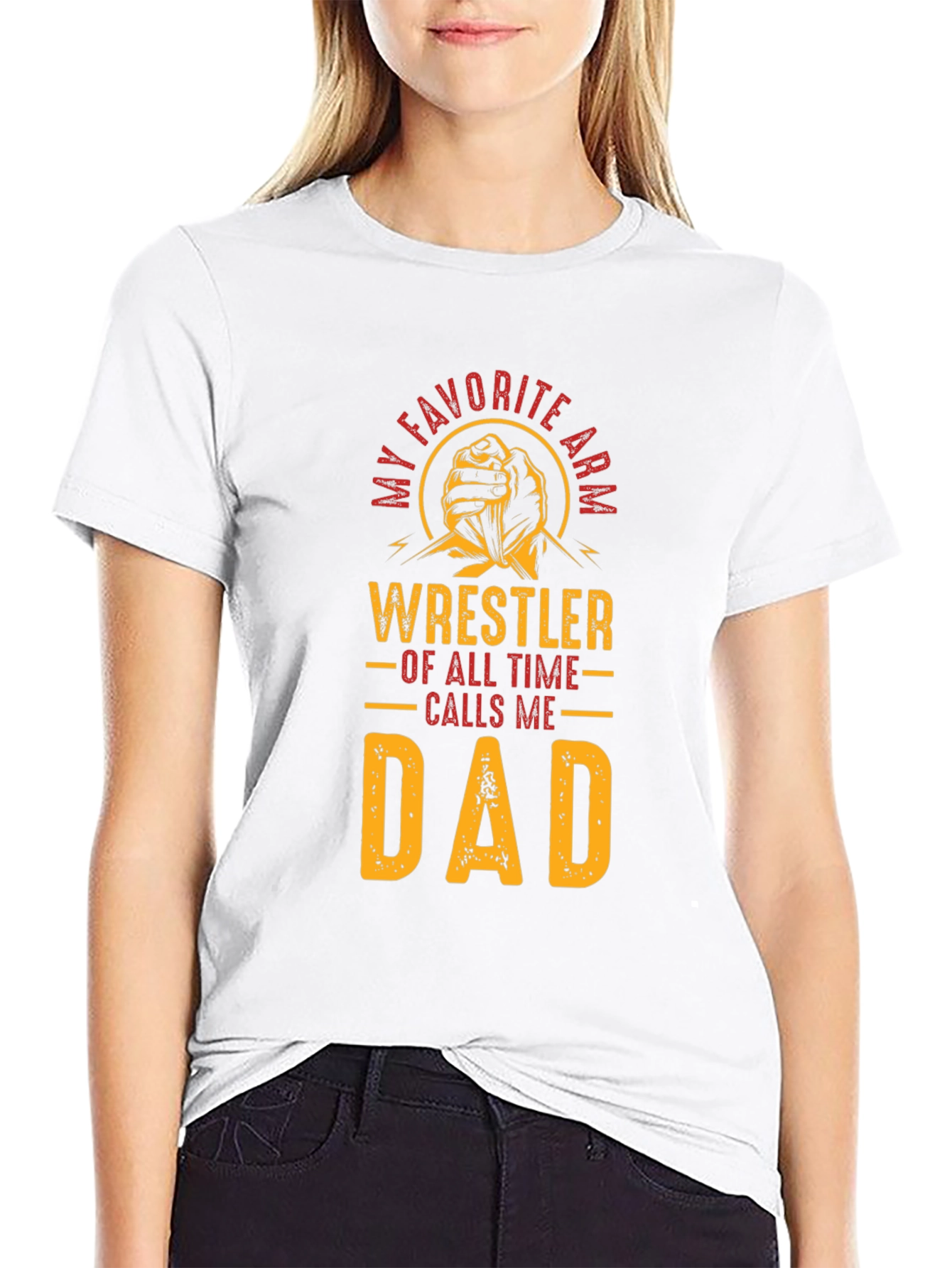 Wrestler Dad T-Shirt - Favorite Arm Wrestler Tee