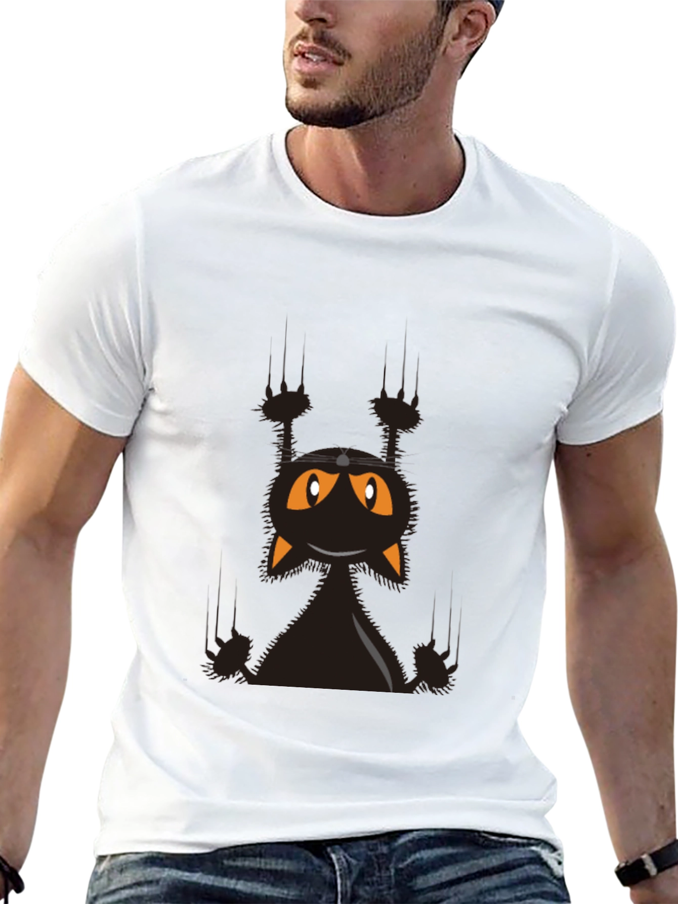 Halloween Black Cat T-Shirt