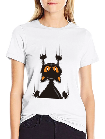 Halloween Black Cat T-Shirt