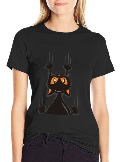 Halloween Black Cat T-Shirt