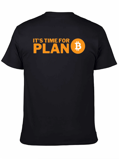 Bitcoin Plan B Black T-Shirt Crypto