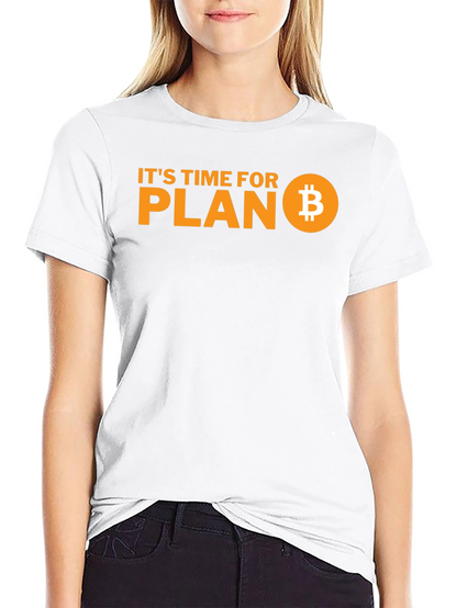 Bitcoin Plan B Black T-Shirt Crypto