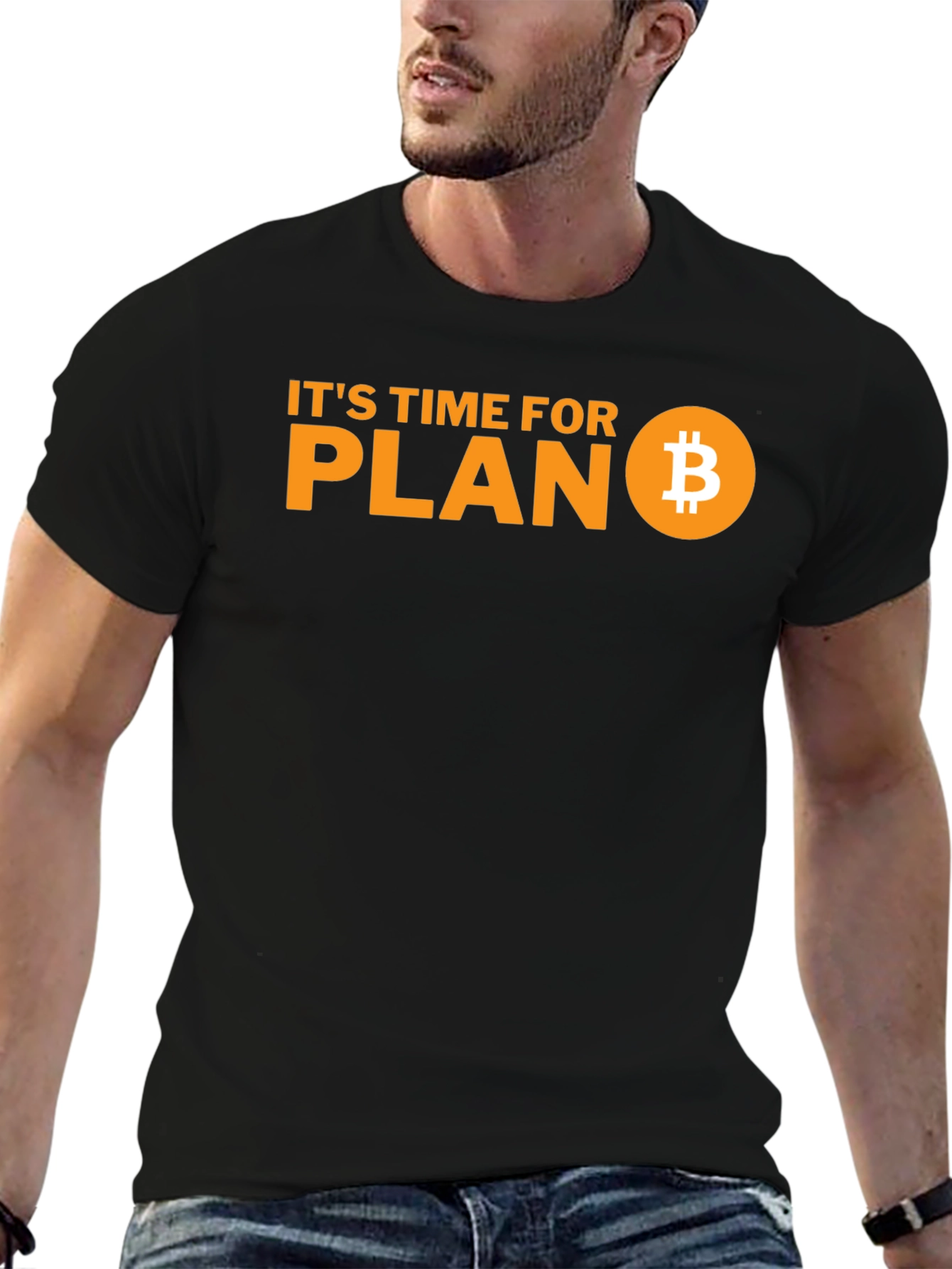 Bitcoin Plan B Black T-Shirt Crypto