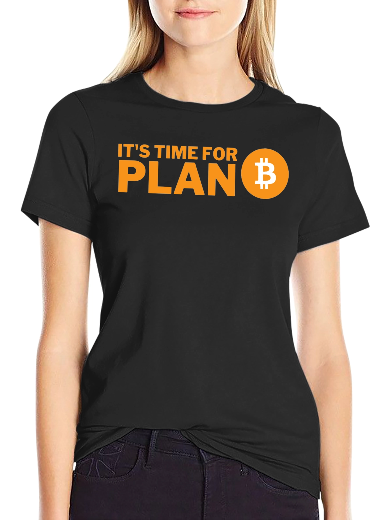 Bitcoin Plan B Black T-Shirt Crypto