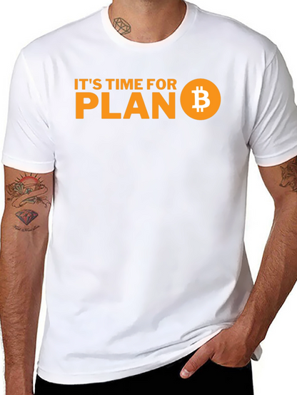 Bitcoin Plan B Black T-Shirt Crypto