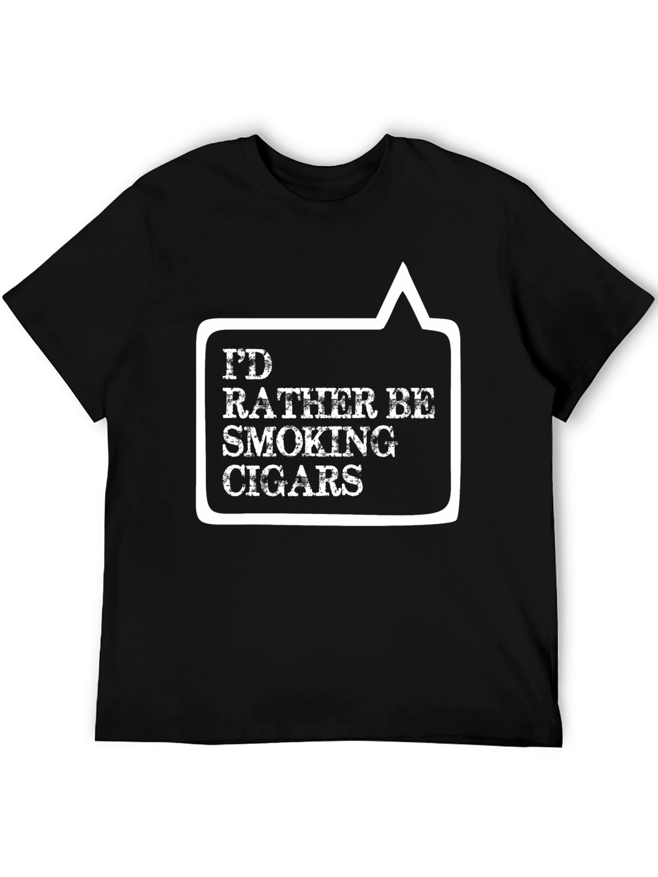 Id Rather Be Smoking Cigars Black T-Shirt