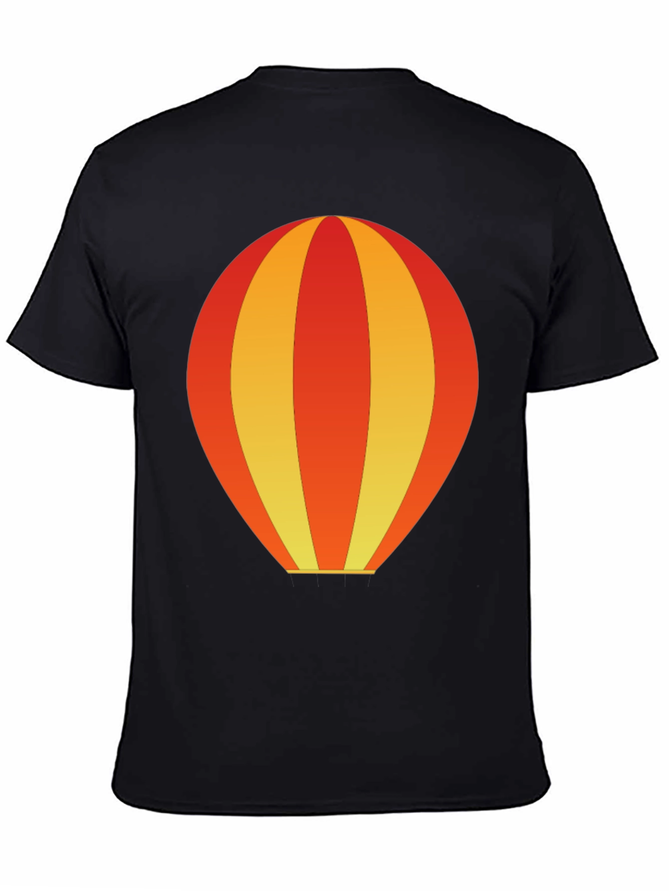 Balloon Graphic Tee - Black Cotton Casual Shirt
