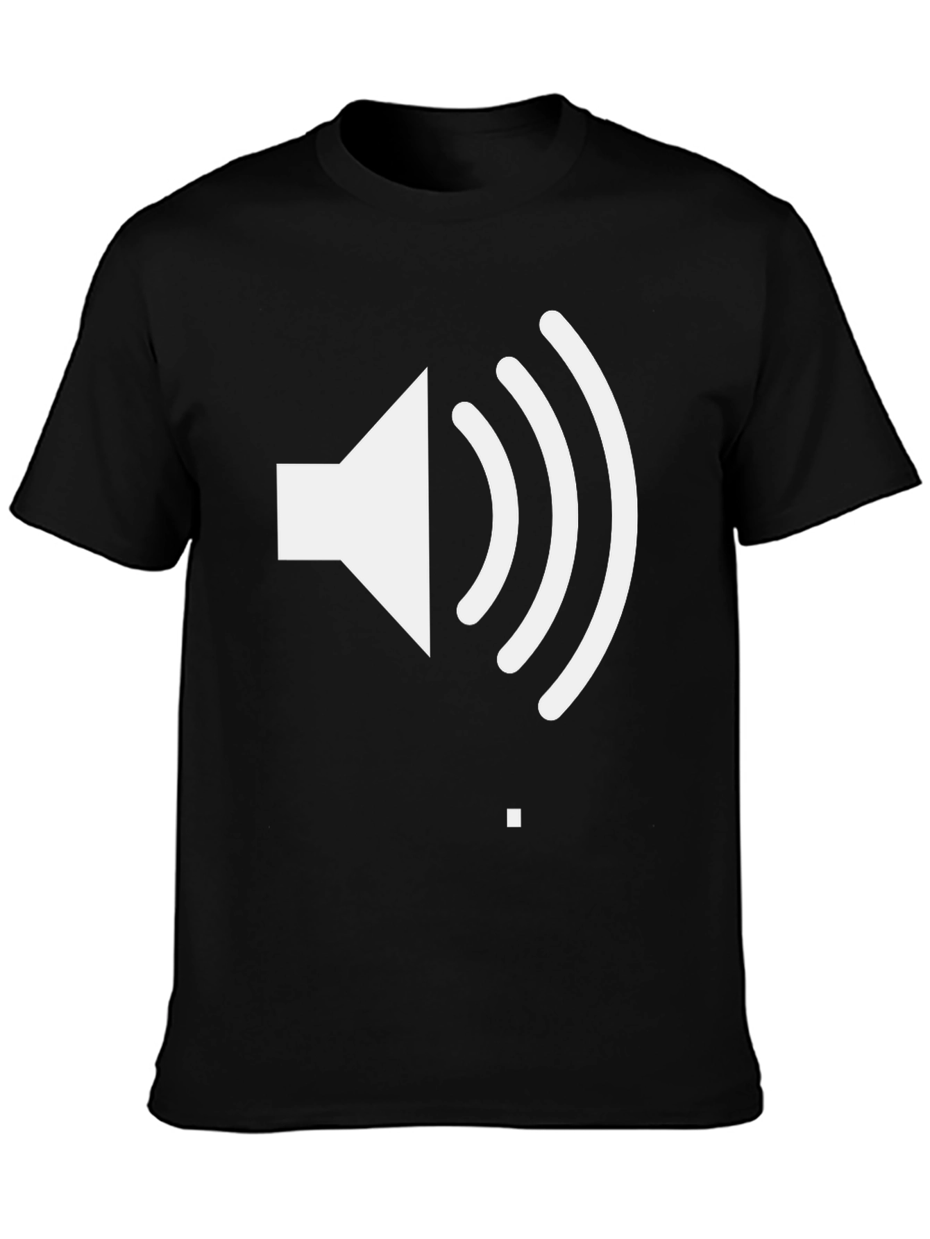 Sound Wave Graphic Tee - Black Casual T-Shirt