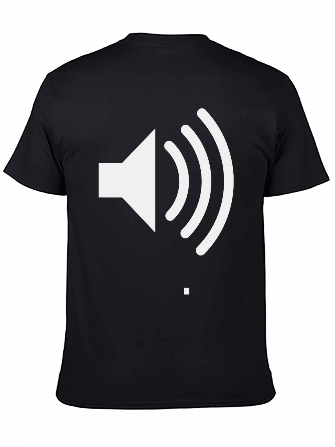 Sound Wave Graphic Tee - Black Casual T-Shirt