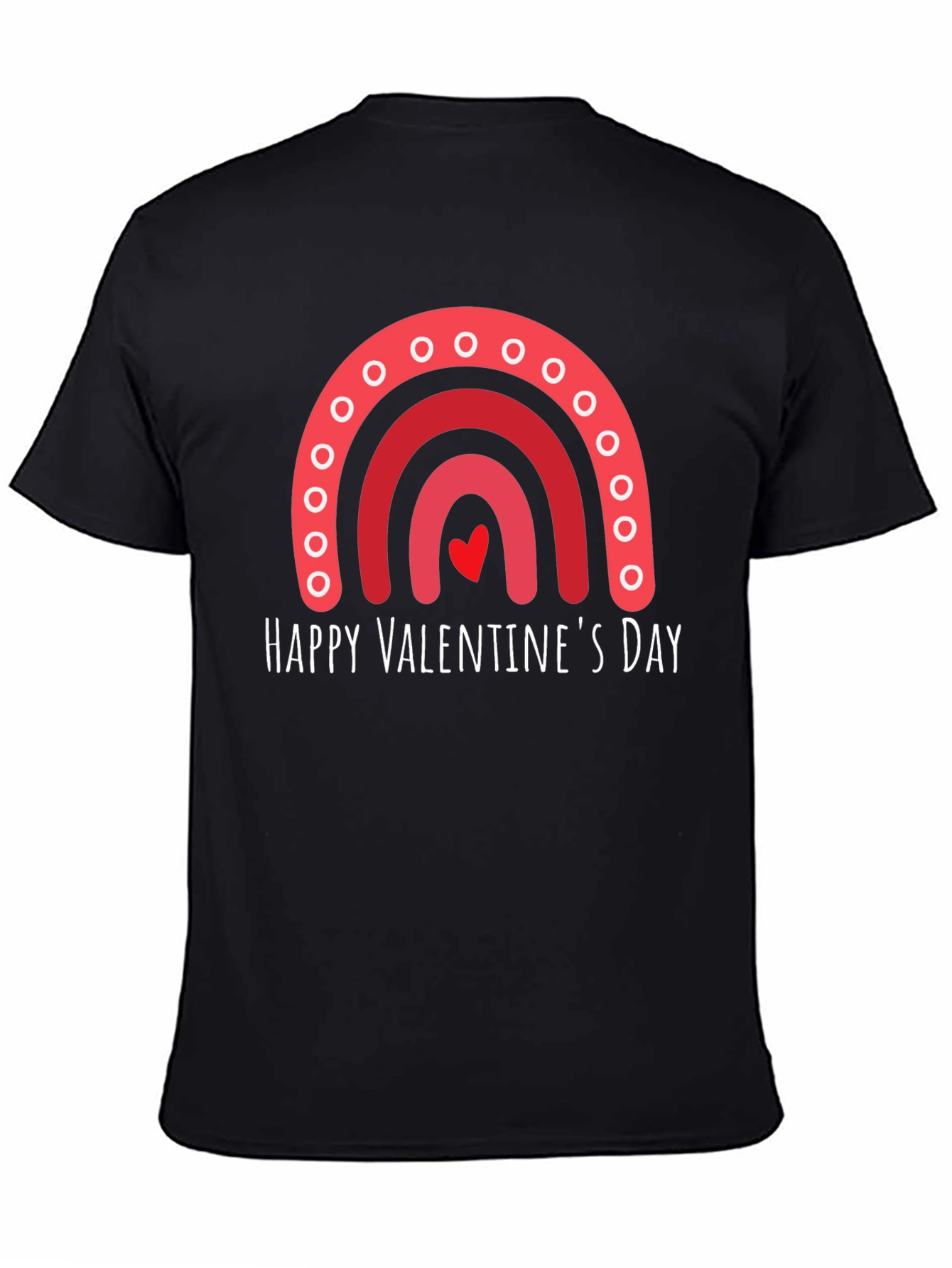 Happy Valentines Day Rainbow Graphic Tee