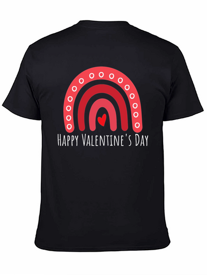 Happy Valentines Day Rainbow Graphic Tee