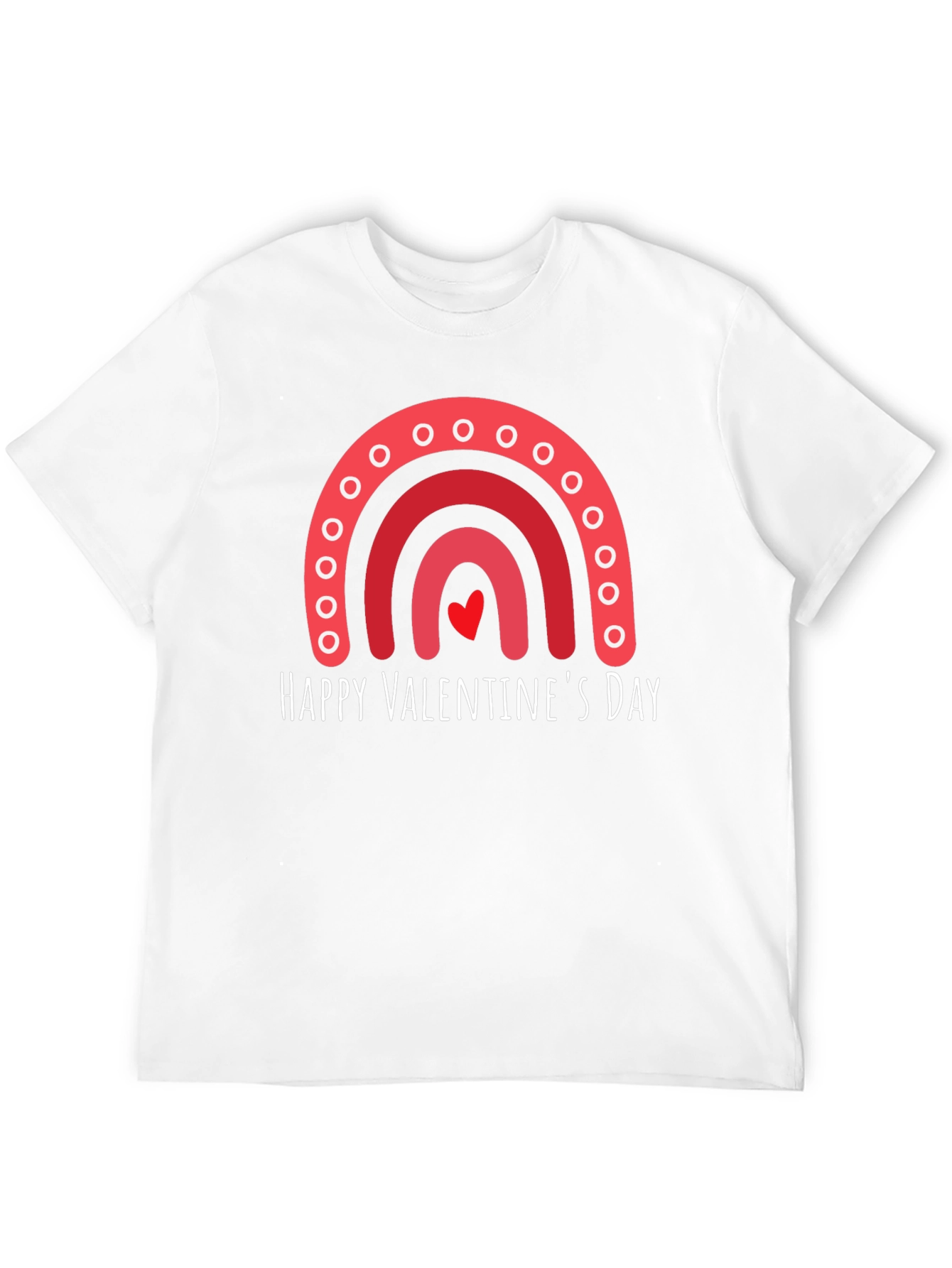 Happy Valentines Day Rainbow Graphic Tee