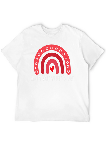 Happy Valentines Day Rainbow Graphic Tee