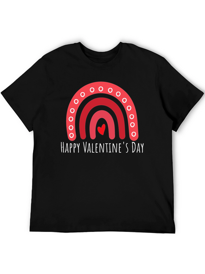 Happy Valentines Day Rainbow Graphic Tee