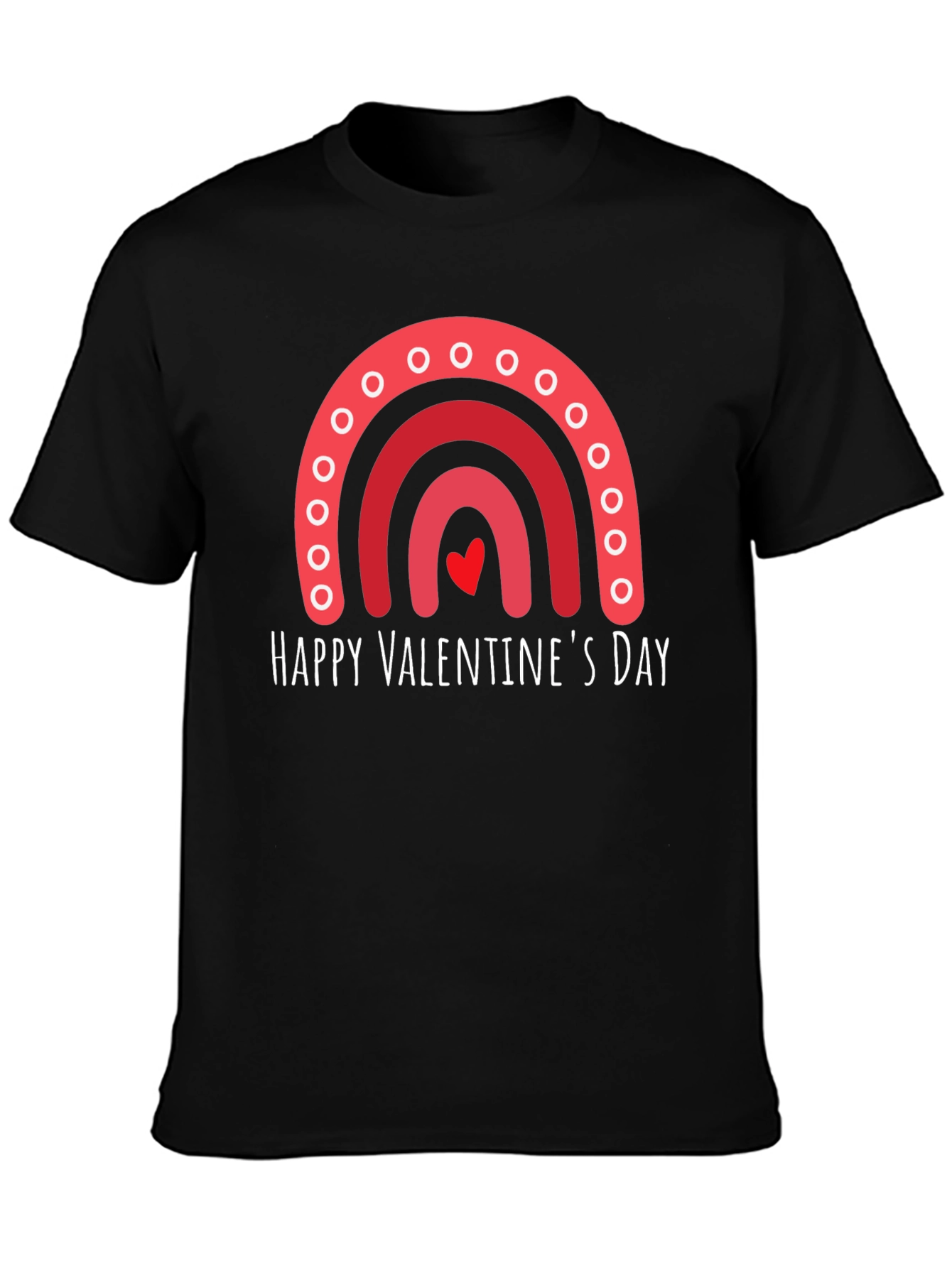 Happy Valentines Day Rainbow Graphic Tee