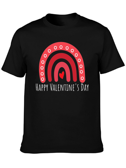 Happy Valentines Day Rainbow Graphic Tee