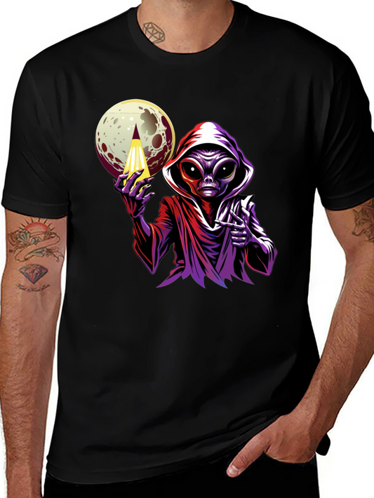 Alien Moon Graphic Tee - Sci-Fi Style