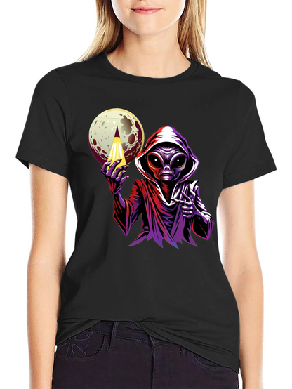 Alien Moon Graphic Tee - Sci-Fi Style