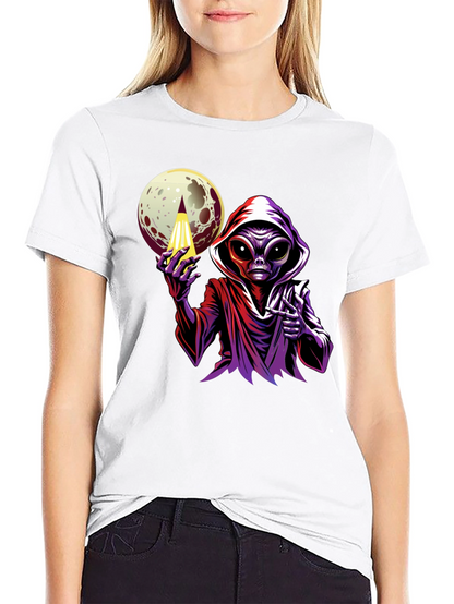 Alien Moon Graphic Tee - Sci-Fi Style