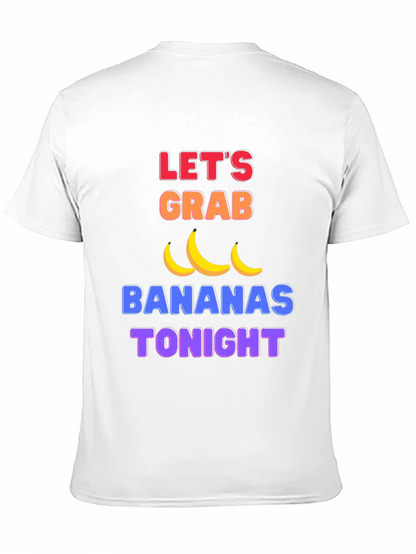 Funny Lets Grab Bananas Black T-Shirt