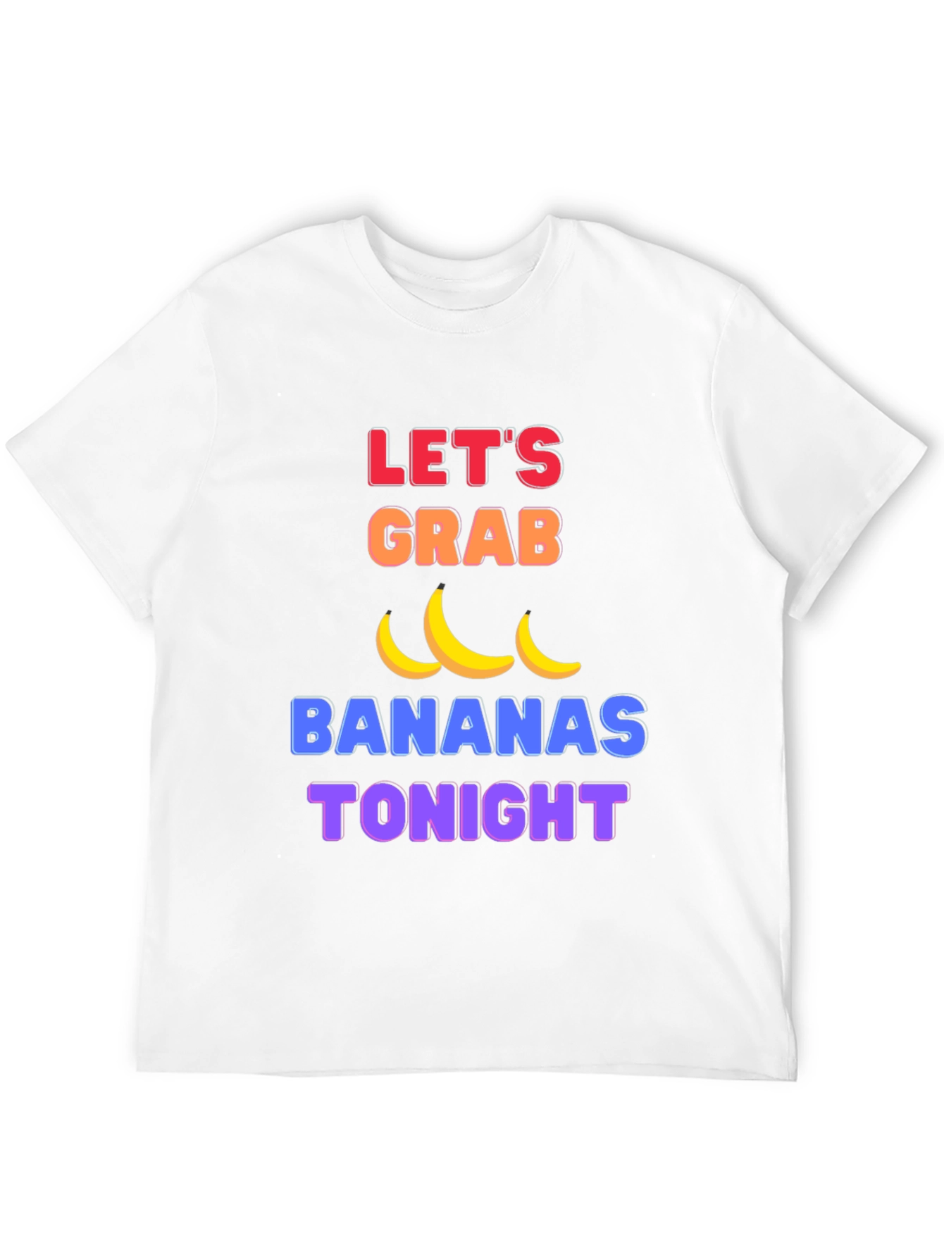Funny Lets Grab Bananas Black T-Shirt