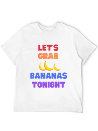 Funny Lets Grab Bananas Black T-Shirt