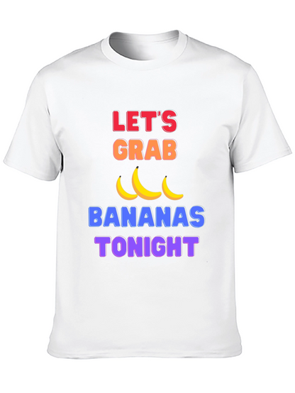 Funny Lets Grab Bananas Black T-Shirt