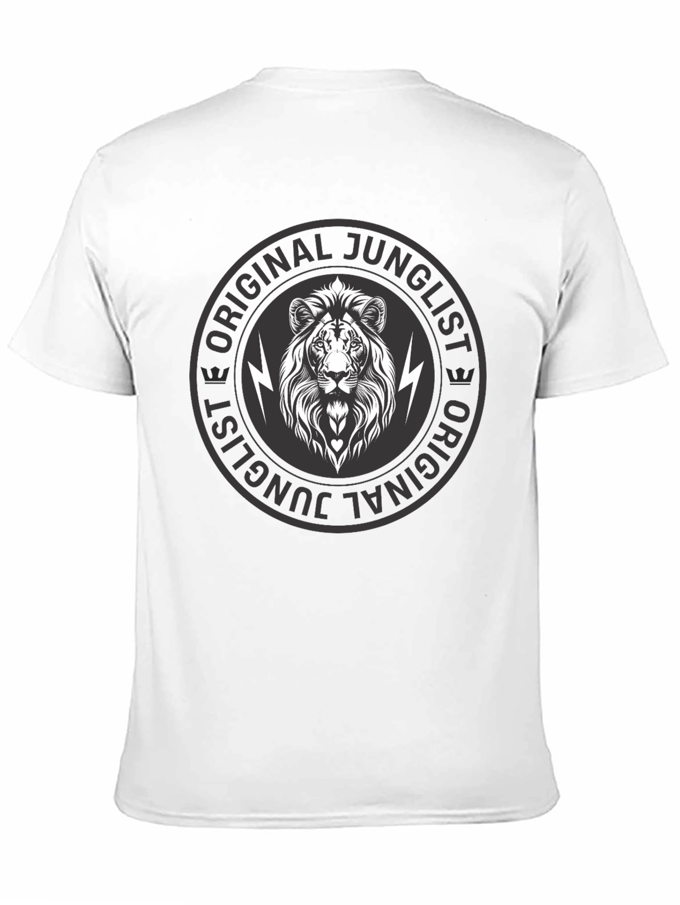 Original Junglist Lion Graphic Black T-Shirt
