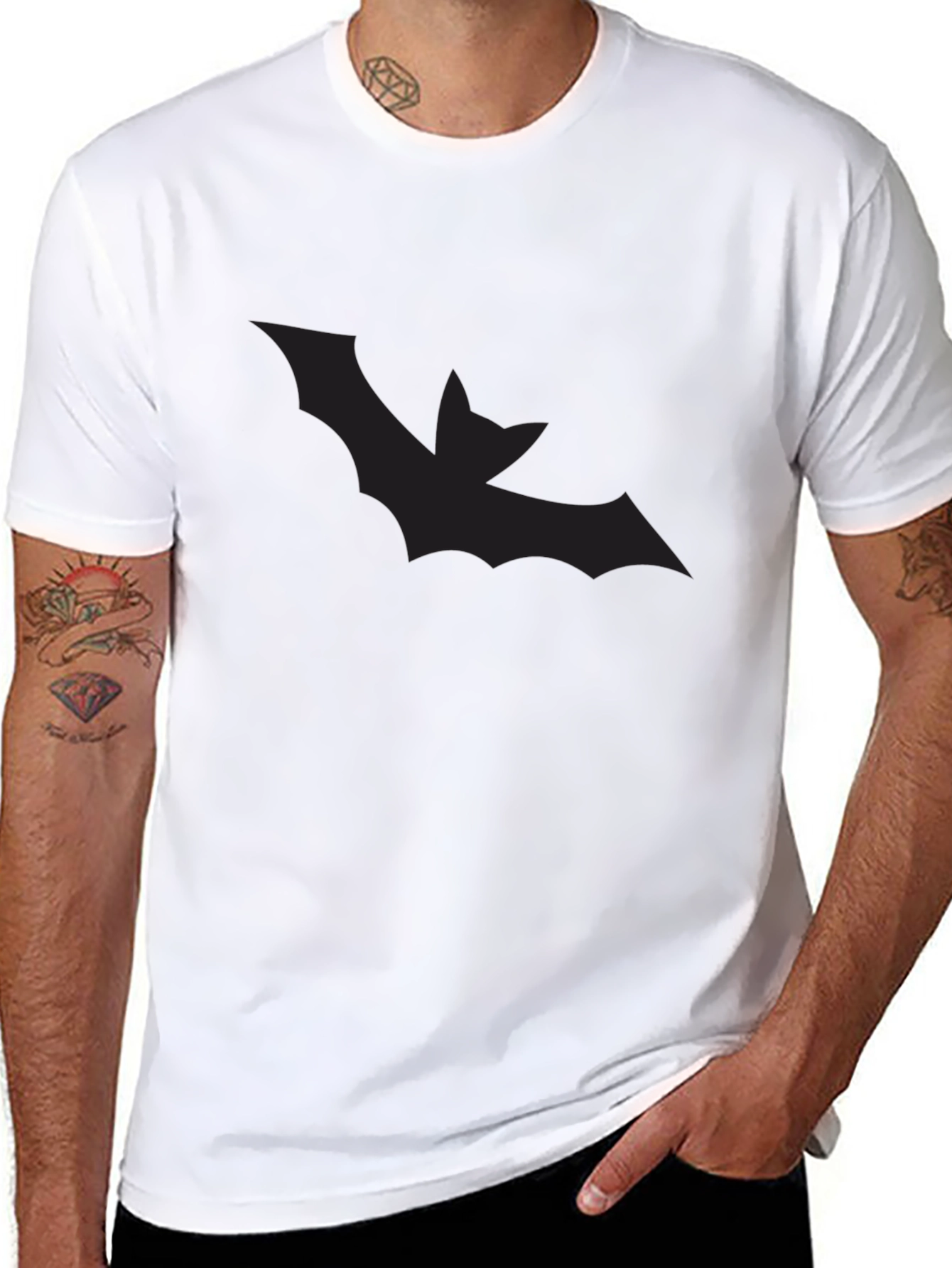 Black Bat Silhouette T-Shirt