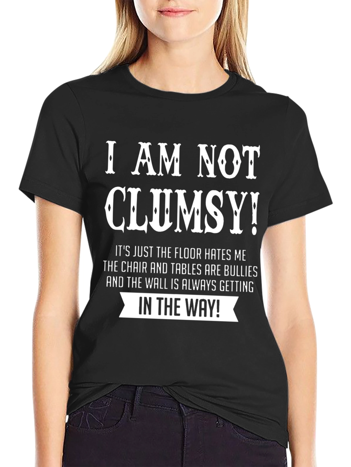 Humorous Clumsy T-Shirt - Floor Hates Me!