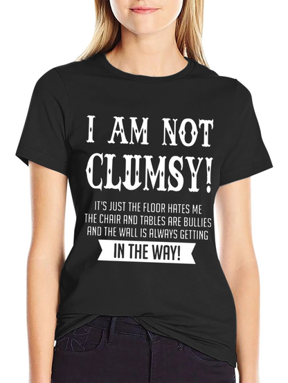 Humorous Clumsy T-Shirt - Floor Hates Me!