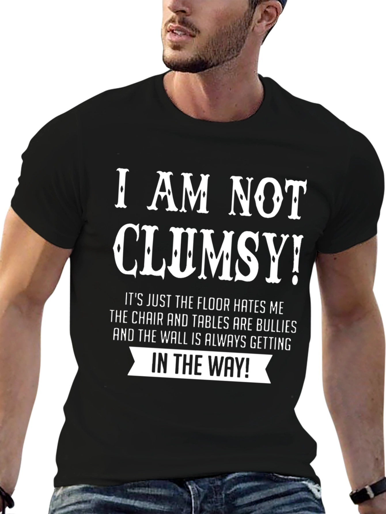 Humorous Clumsy T-Shirt - Floor Hates Me!