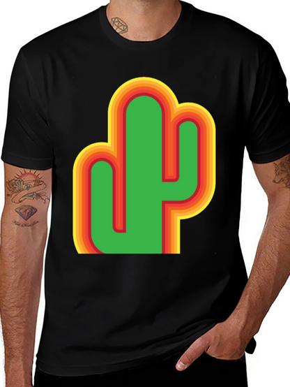Retro Cactus Graphic T-Shirt