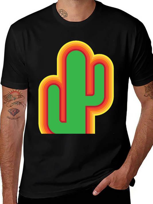 Retro Cactus Graphic T-Shirt