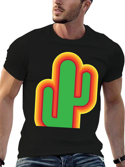 Retro Cactus Graphic T-Shirt