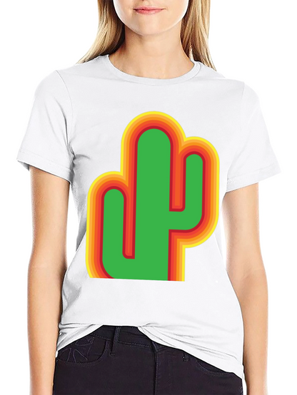 Retro Cactus Graphic T-Shirt