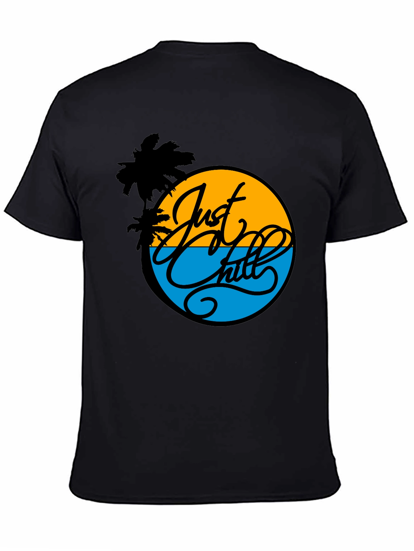 Just Chill Graphic Tee - Tropical Palm T-Shirt