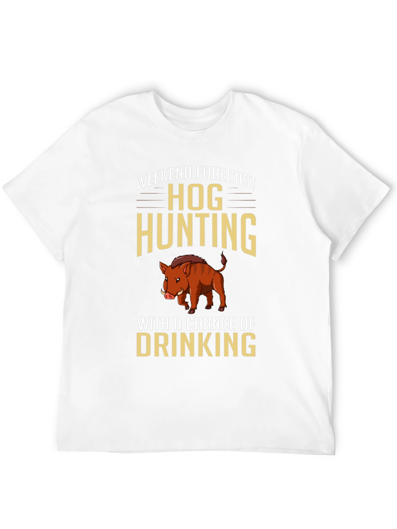 Hog Hunting Forecast Graphic T-Shirt