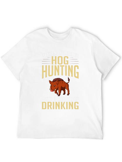 Hog Hunting Forecast Graphic T-Shirt