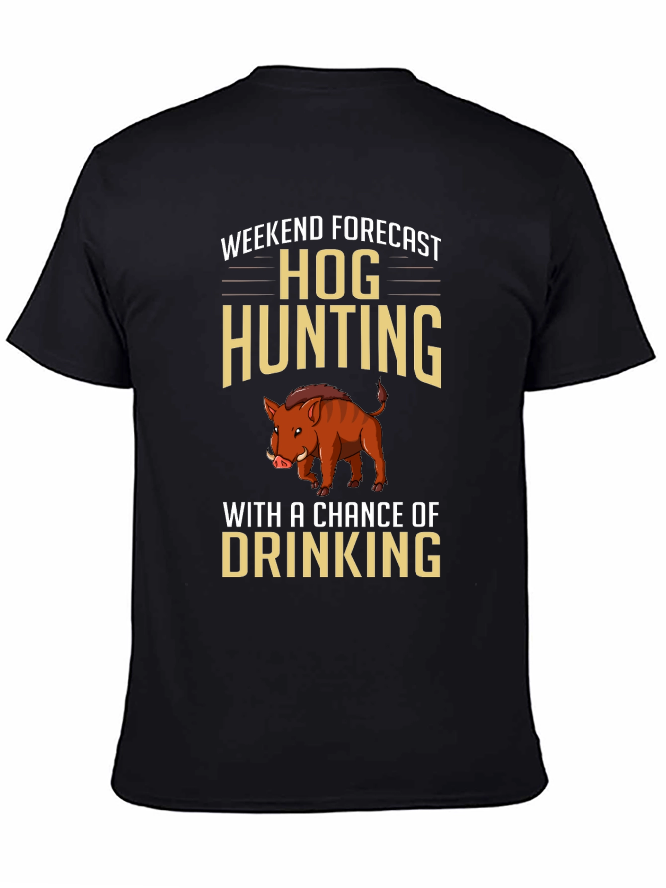 Hog Hunting Forecast Graphic T-Shirt