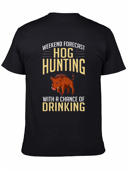 Hog Hunting Forecast Graphic T-Shirt