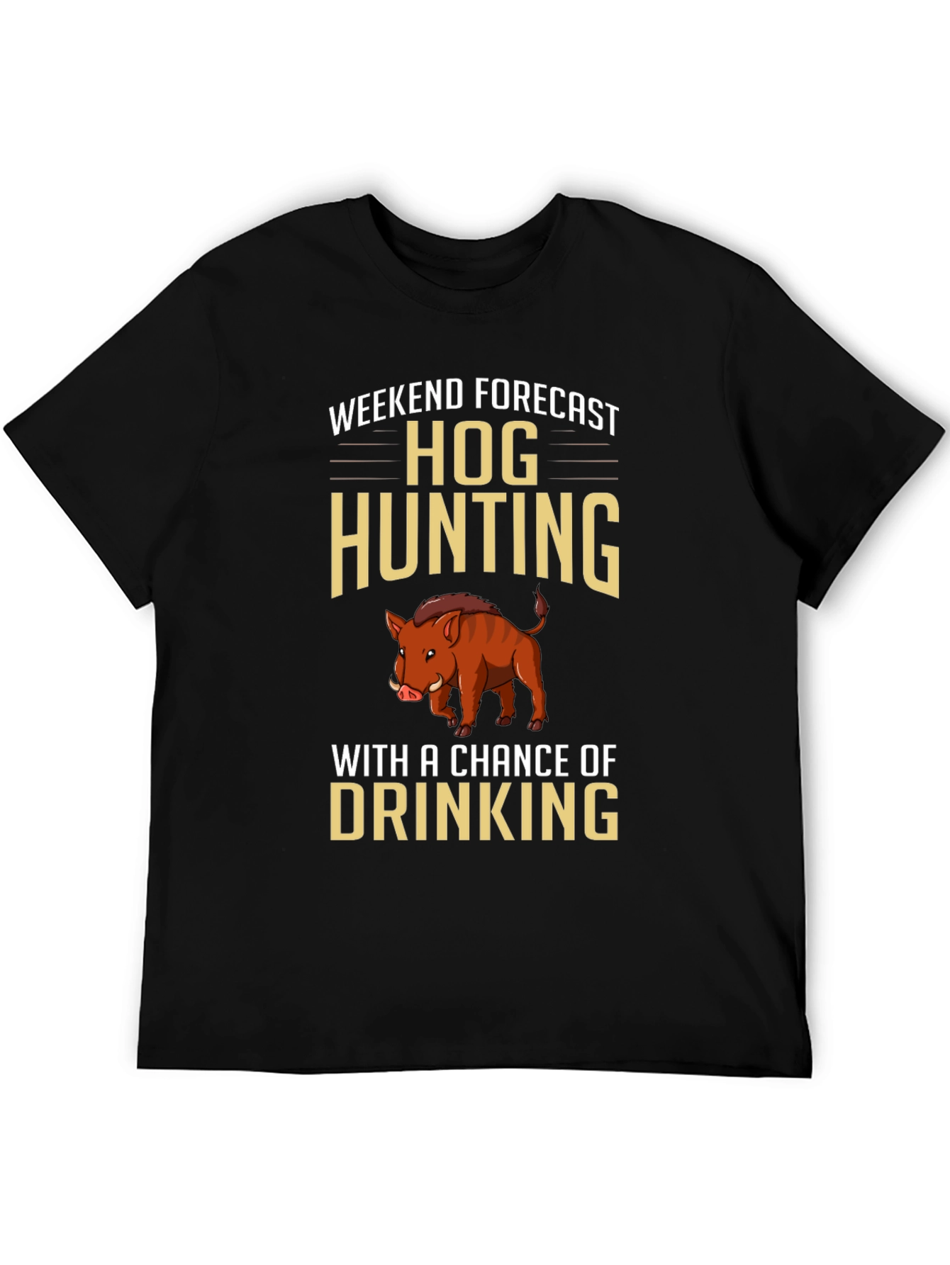 Hog Hunting Forecast Graphic T-Shirt
