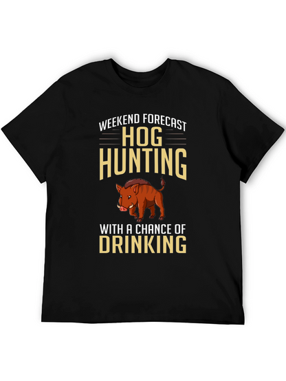 Hog Hunting Forecast Graphic T-Shirt