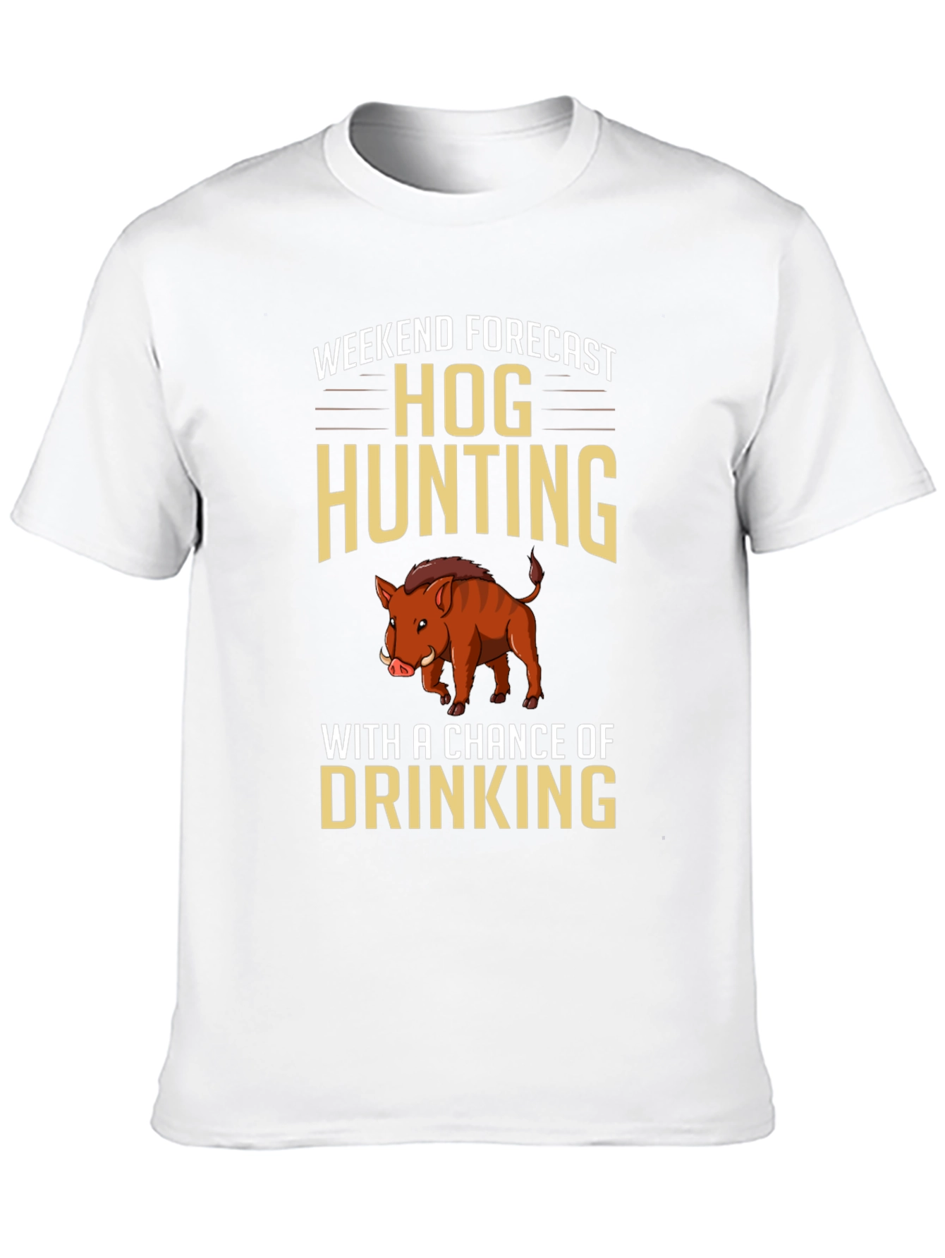 Hog Hunting Forecast Graphic T-Shirt