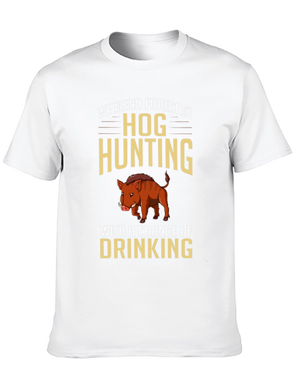 Hog Hunting Forecast Graphic T-Shirt