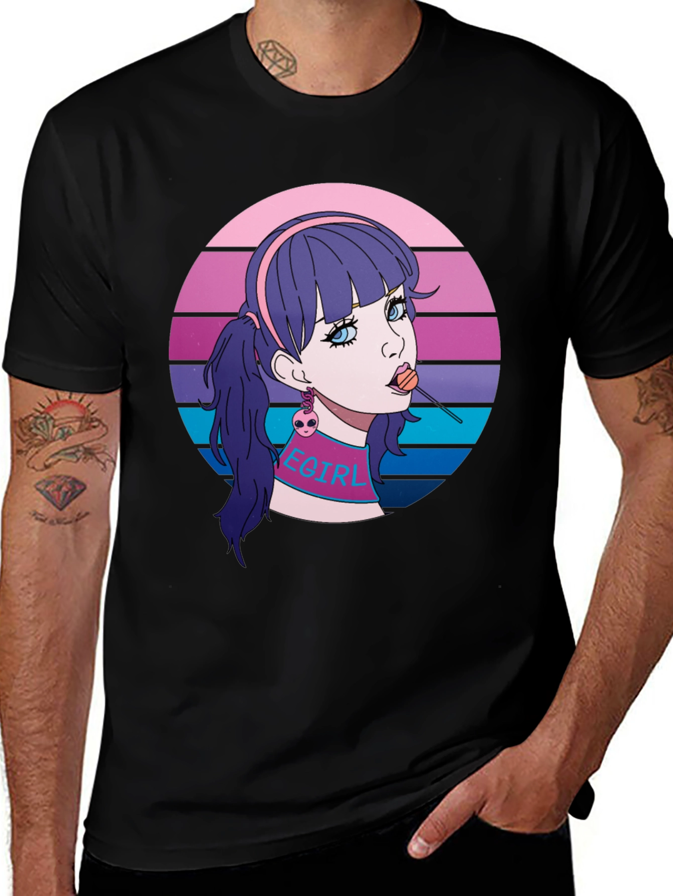 Egirl Aesthetic T-Shirt - Retro Vaporwave Tee