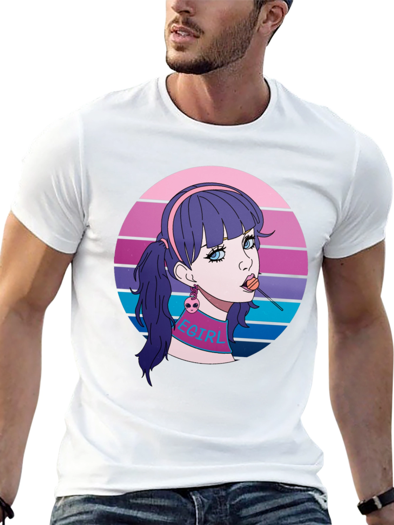 Egirl Aesthetic T-Shirt - Retro Vaporwave Tee
