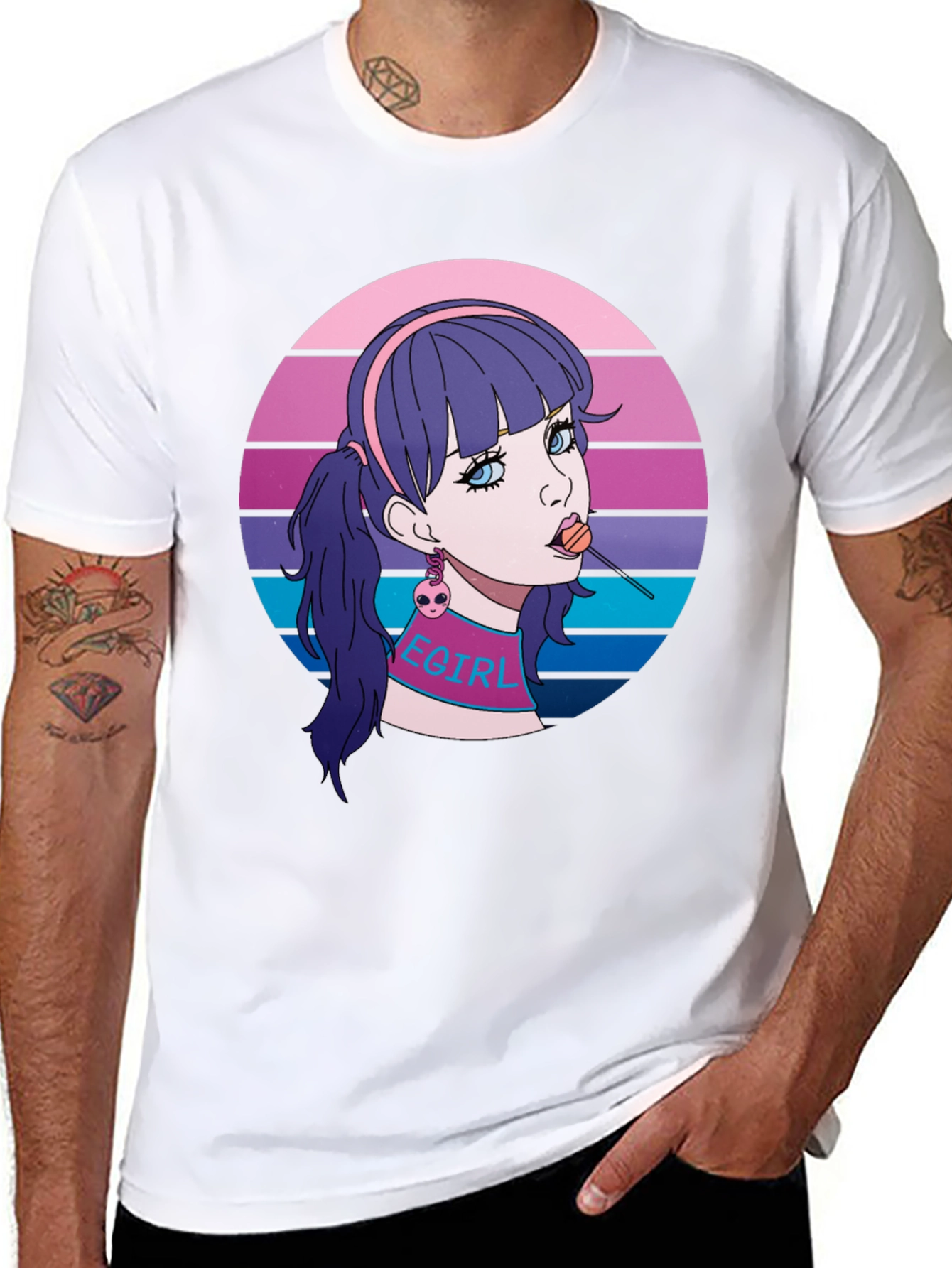 Egirl Aesthetic T-Shirt - Retro Vaporwave Tee