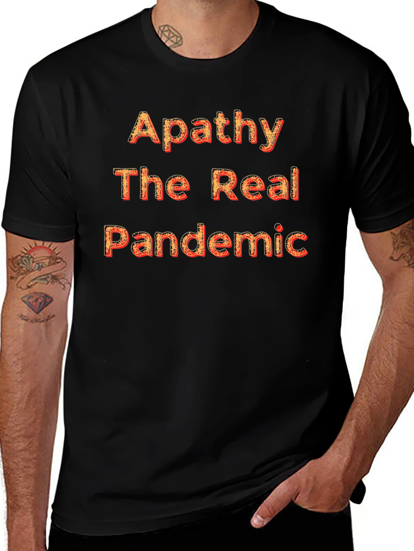 Apathy Pandemic Black Graphic Tee