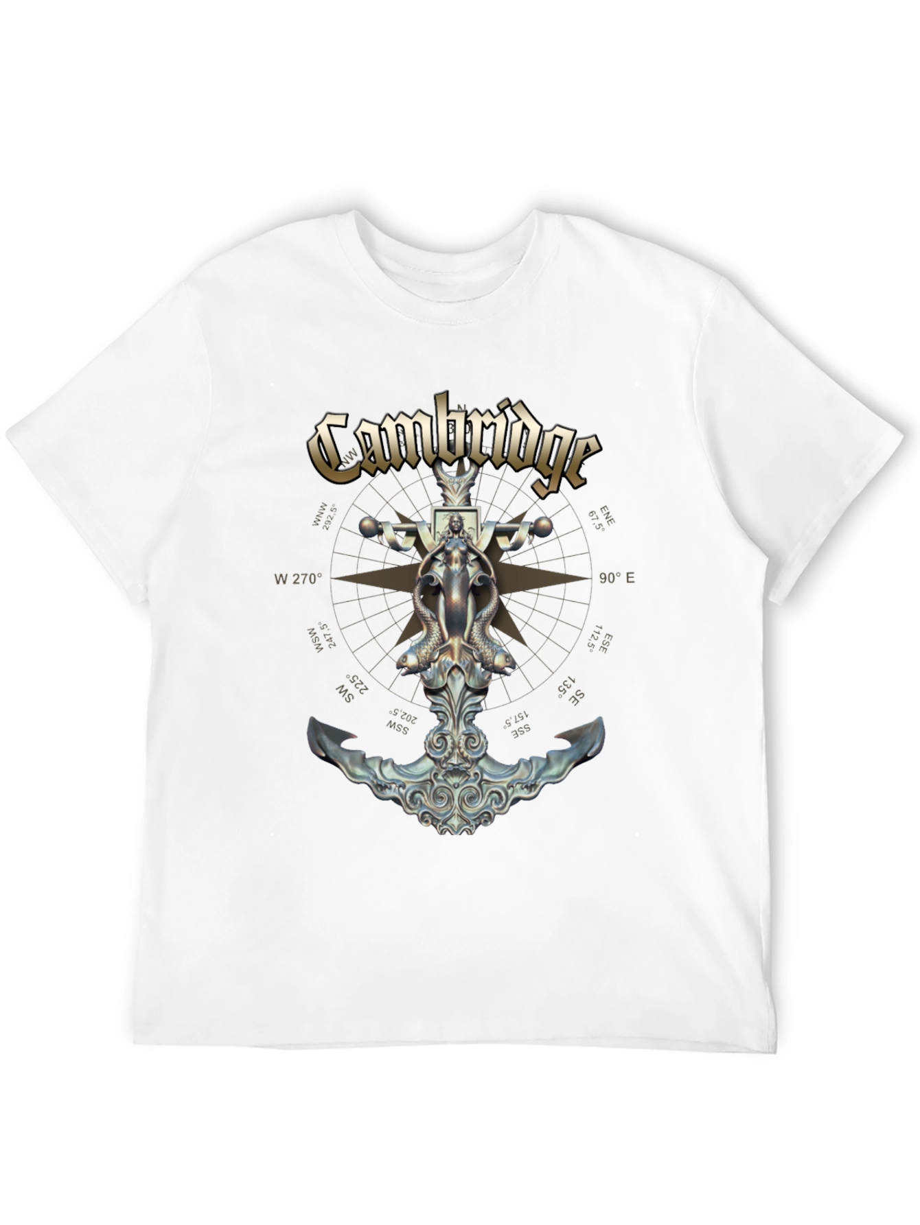 Cambridge Nautical Anchor Graphic T-Shirt
